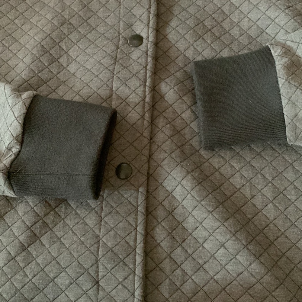 Quilted long line button jacket - Picture 3 of 3